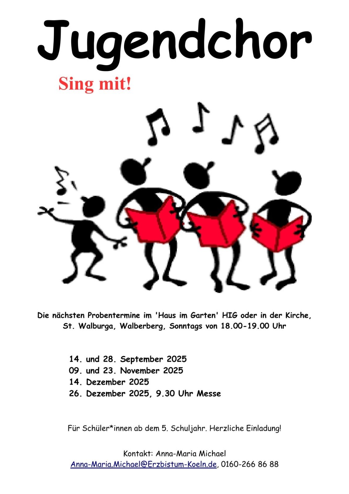 Jugendchor Termine 2. Halbjahr 2025-1 (c) Anna-Maria Michael