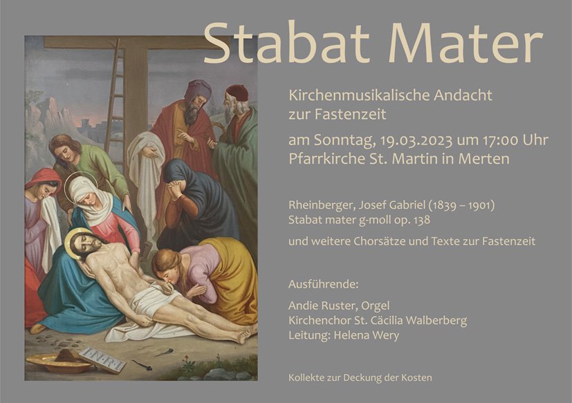 Plakat Stabat Mater A5