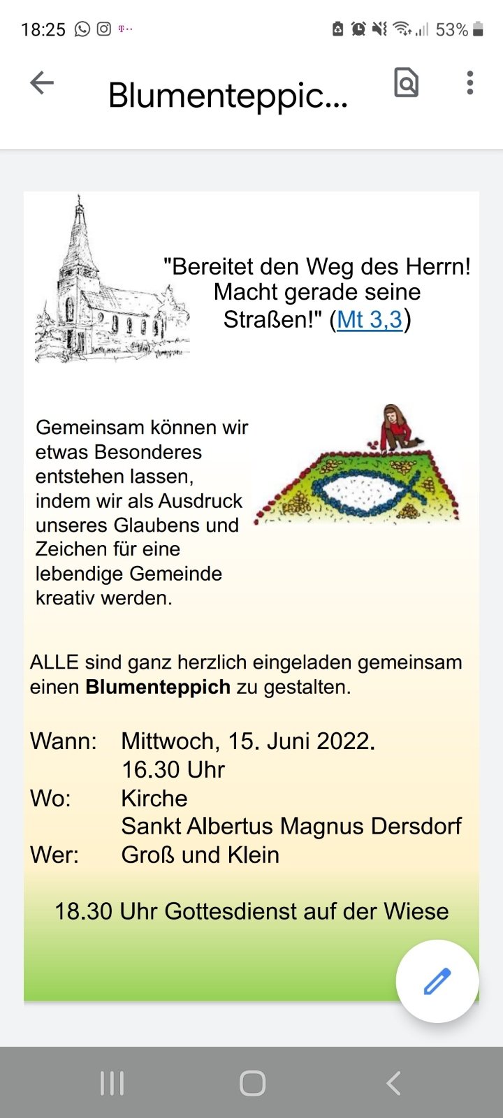 2022_Blumenteppich_Dersdorf (c) St. Albertus-Magnus