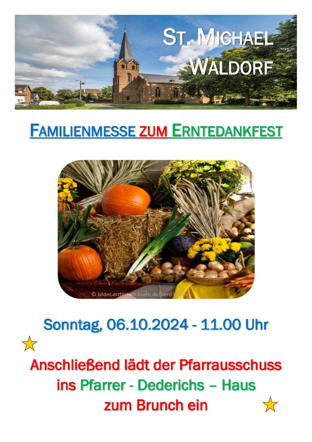 2024.10.06_Familienmesse, St. Michael Erntedank Plakat 2024-1 (c) Pfr. Silvio Eick