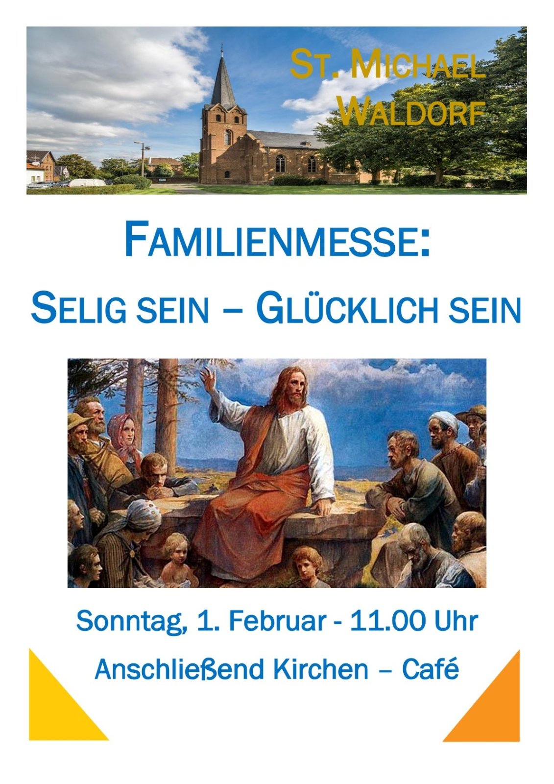 2026.02.01_Familienmesse St. Michael 4 Sonntag im Jahreskreis - Aushang-1 (c) Pfarrer Silvio Eick