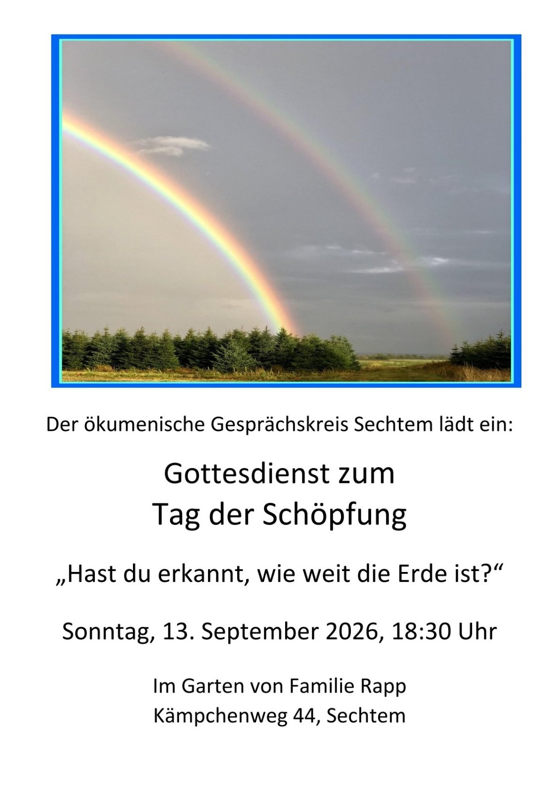 2026.09.13_Plakat Schöpfungsgottesdienst Sechtem 2026-1 (c) Elke Kluitmann