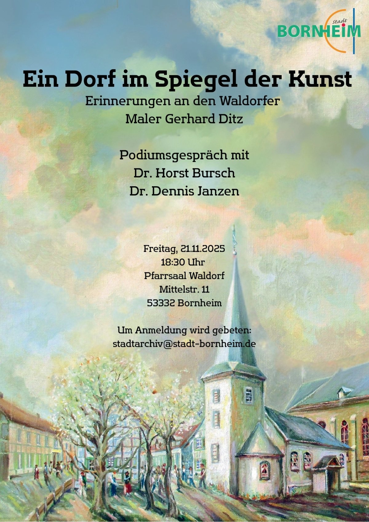 Ein Dorf im Spiegel der Kunst Plakat-1 (c) Stadt Bornheim