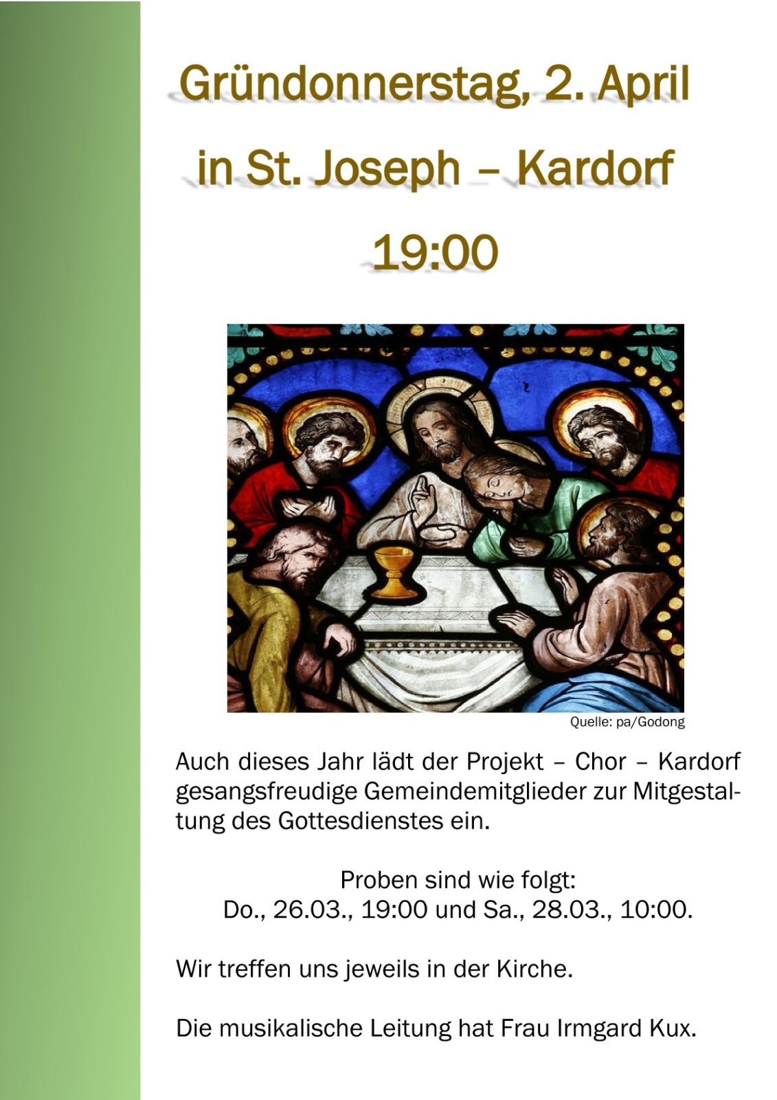 Gründonnerstag in Kardorf2026-1 (c) Pfarrer Silvio Eick