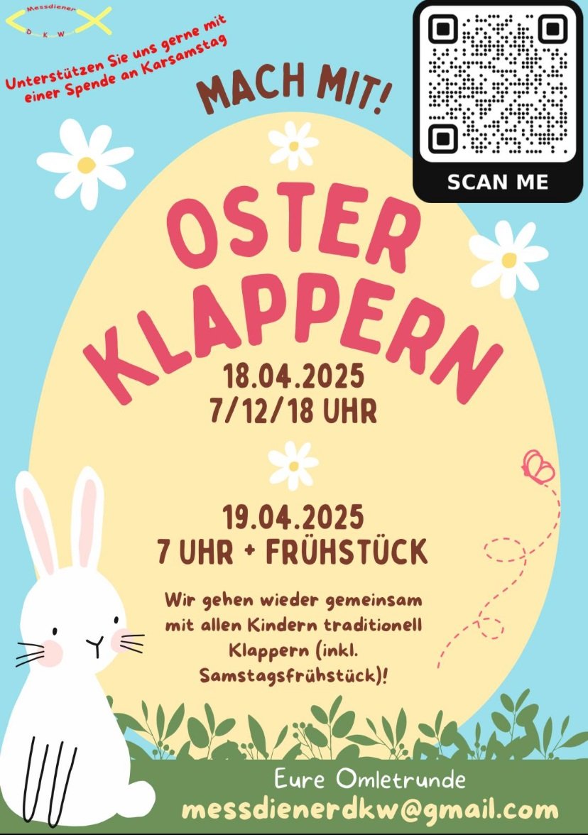 Osterrklappern (c) Pfarrer Silvio Eick