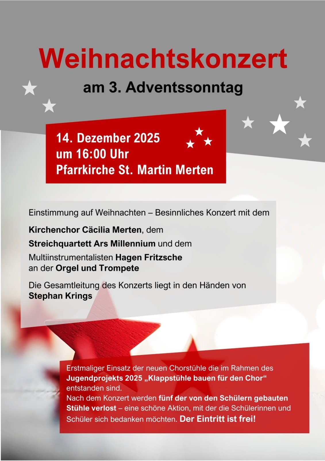 Plakat Weihnachtskonzert_2025_final-1 (c) Kirchenchor St. Cäcilia, Merten