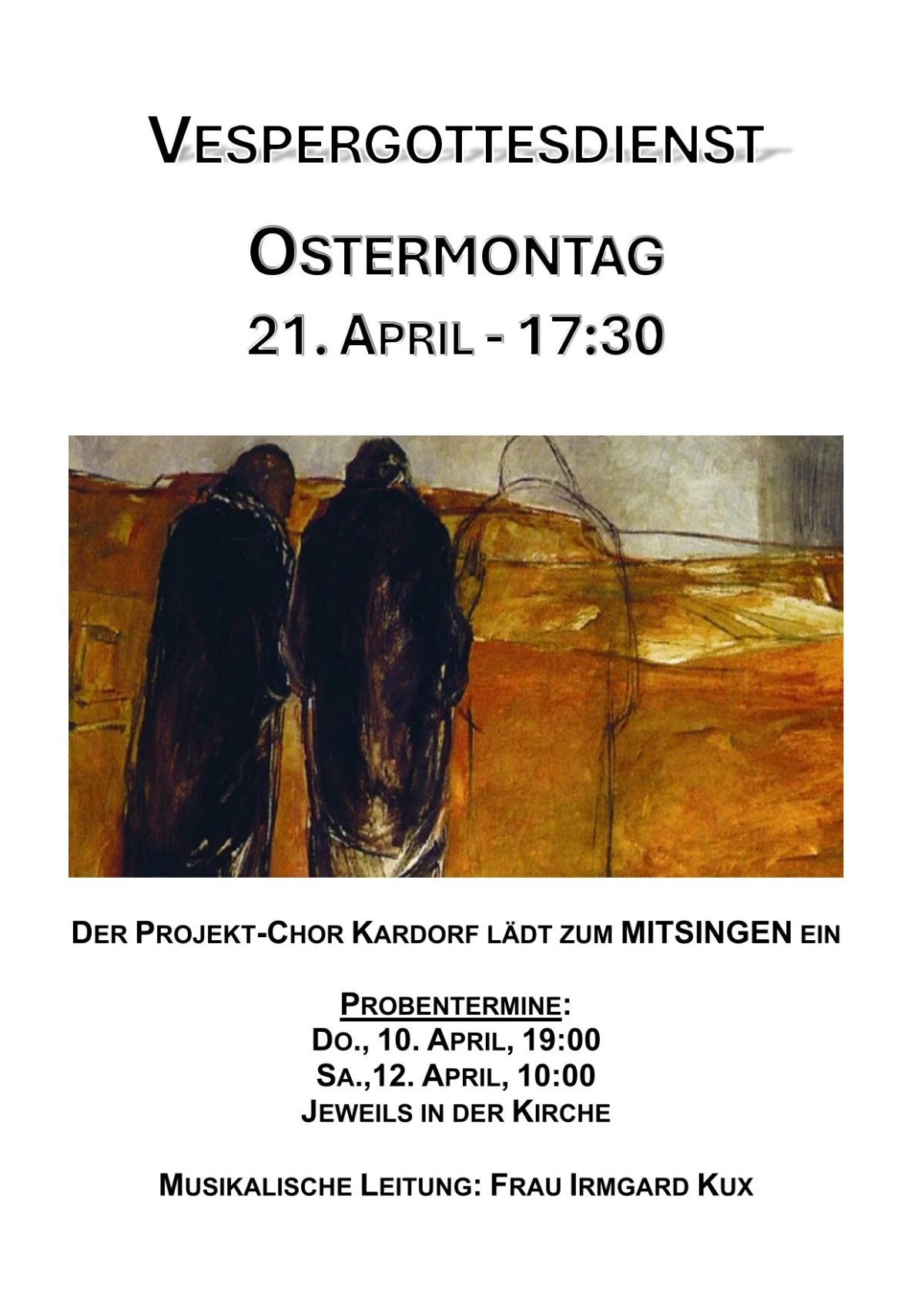 Projektchor - Kardorf Ostermontag 2025-1 (c) Pfarrer Silvio Eick