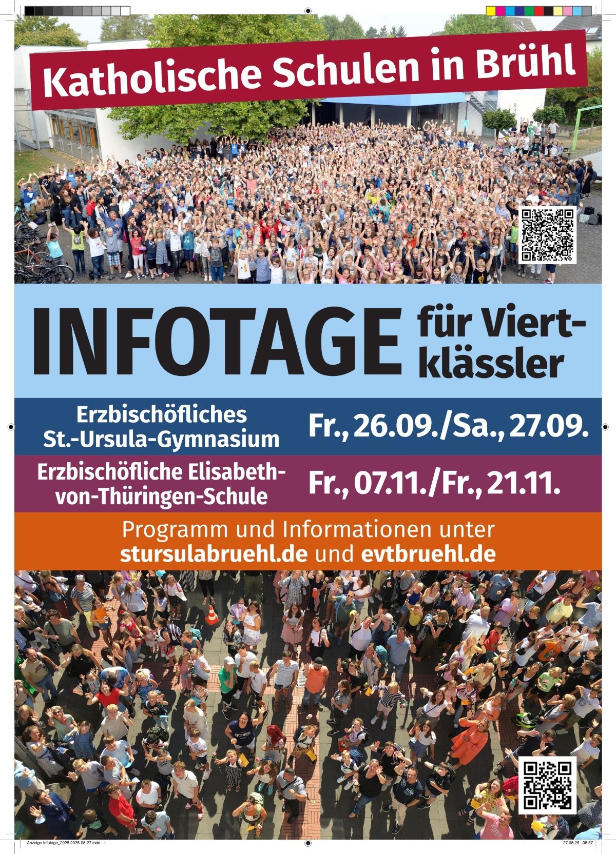 Anzeige Infotage_2025 2025-08-27-1 (c) St. Ursula, Brühl